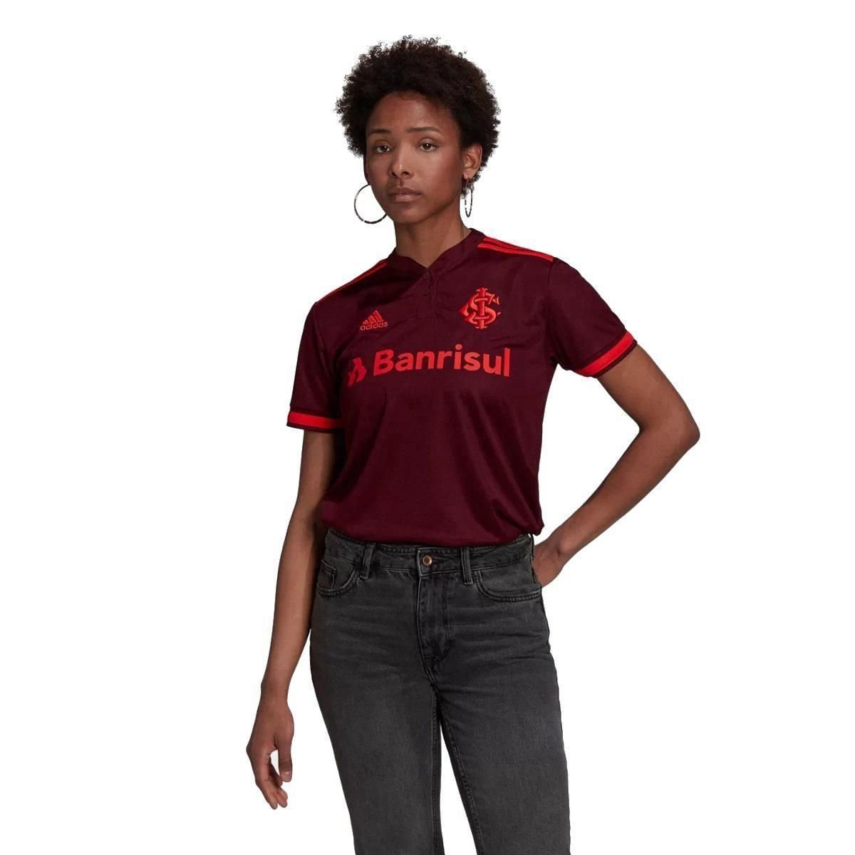 Camisa do Internacional I adidas 2021 - Feminina