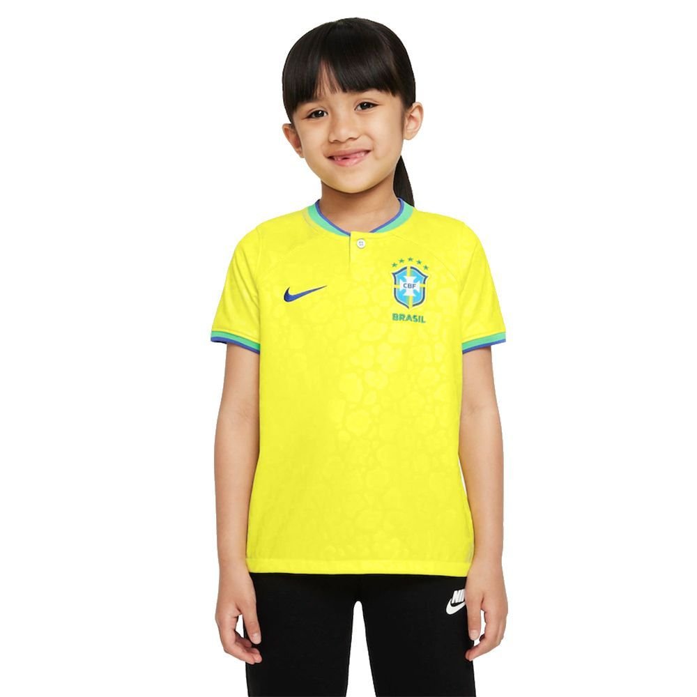 Camisa Nike Brasil I 22/23 Torcedor Pro Infantil DN1204-740