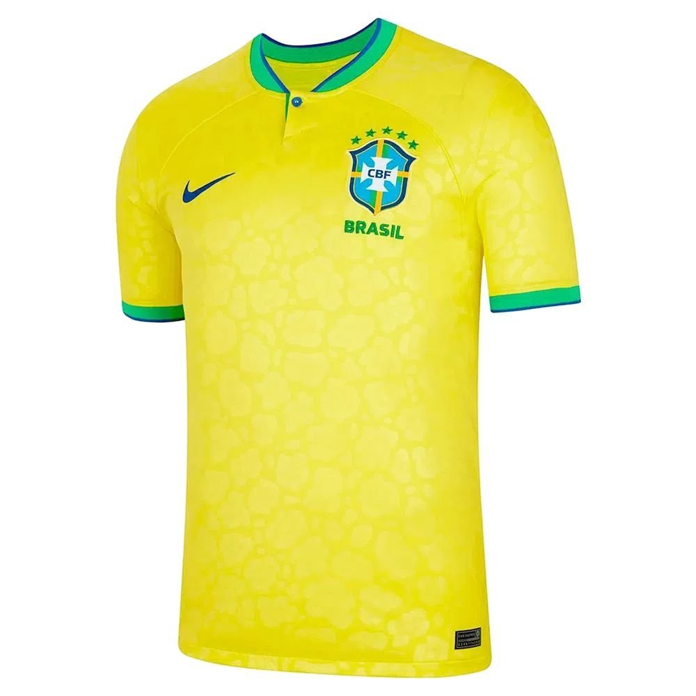 Playera Polo Casual Nike Brasil Mundial 2022 de Hombre
