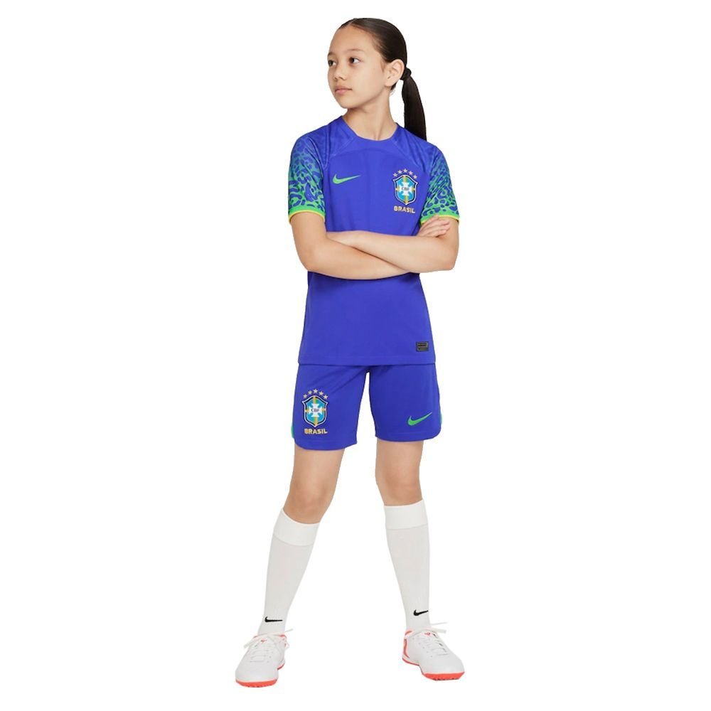 Camisa Nike Brasil II 2022/23 Torcedor Pro Crianças - Azul