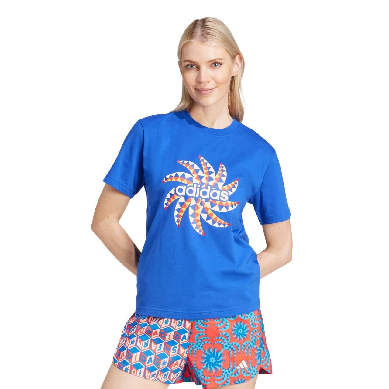 Camiseta Adidas M/C Farm Rio Graphic Feminina IQ4485 - Ativa Esportes