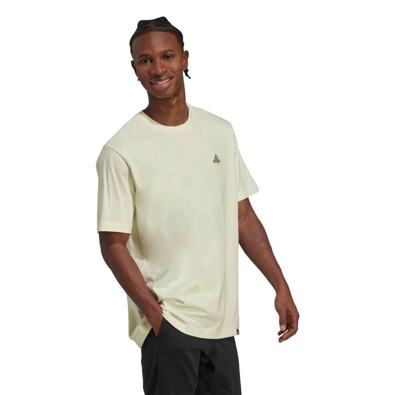 Camiseta Adidas M/C Mini Pizza Graphic Masculina JM6481 CREM Camiseta Adidas M/C Mini Pizza Graphic Masculina JM6481 CREM