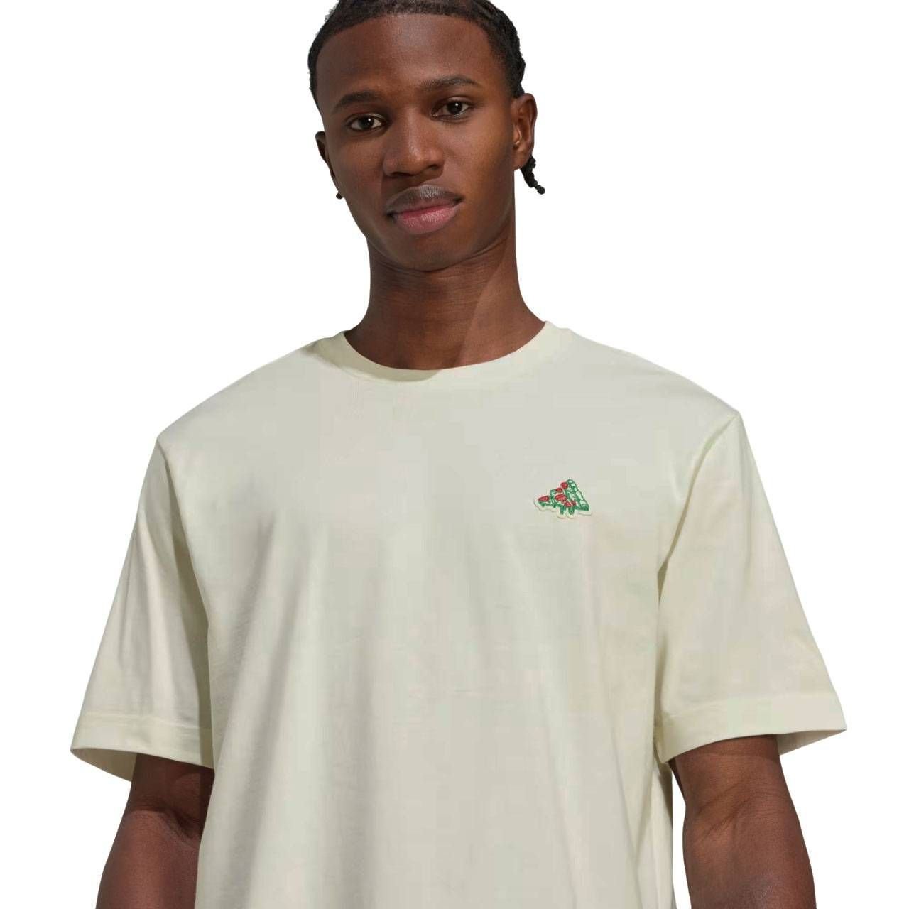 Camiseta Adidas M/C Mini Pizza Graphic Masculina JM6481 CREM