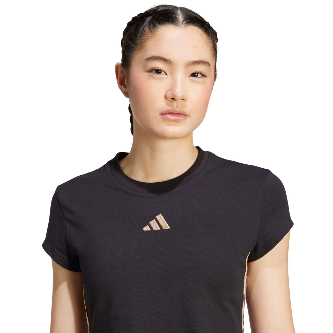 Camiseta Adidas M/C Stripes Animal Print Feminina JM1856 - Ativa