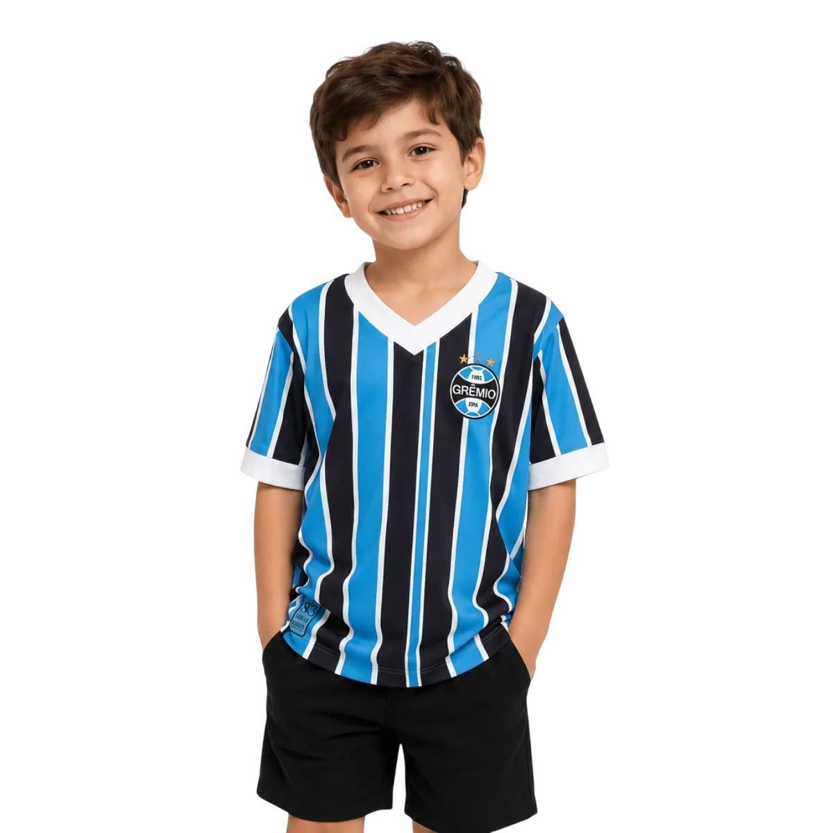 Camiseta Juvenil Betel  M/C Grêmio Tricolor 1983 1026080-183