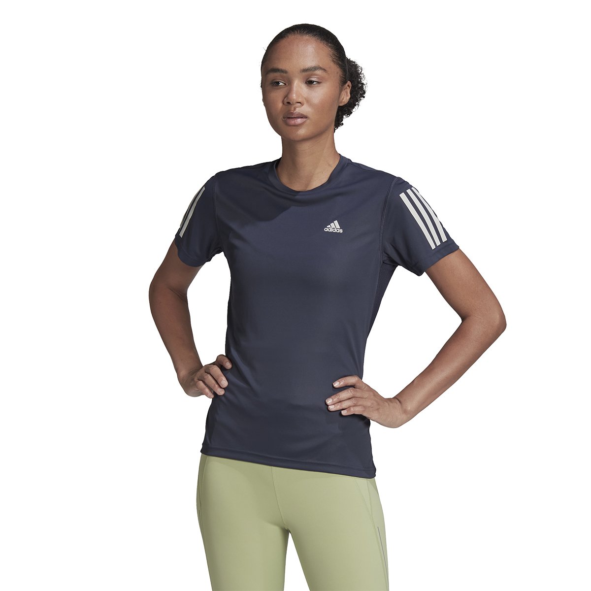 Camiseta Adidas Essentials 3-Stripes Feminina Lilas