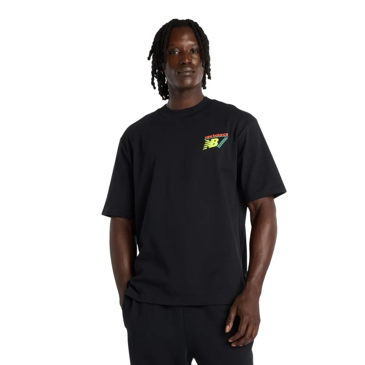 Camiseta New Balance M/C Neon Heat Map Masculino MT61V4ZG-BK