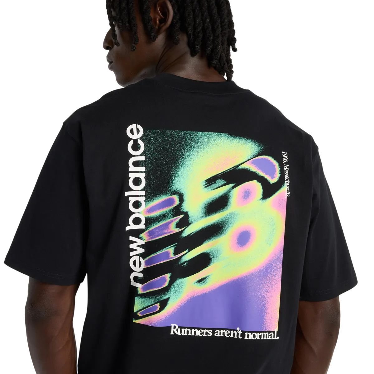 Camiseta New Balance M/C Neon Heat Map Masculino MT61V4ZG-BK