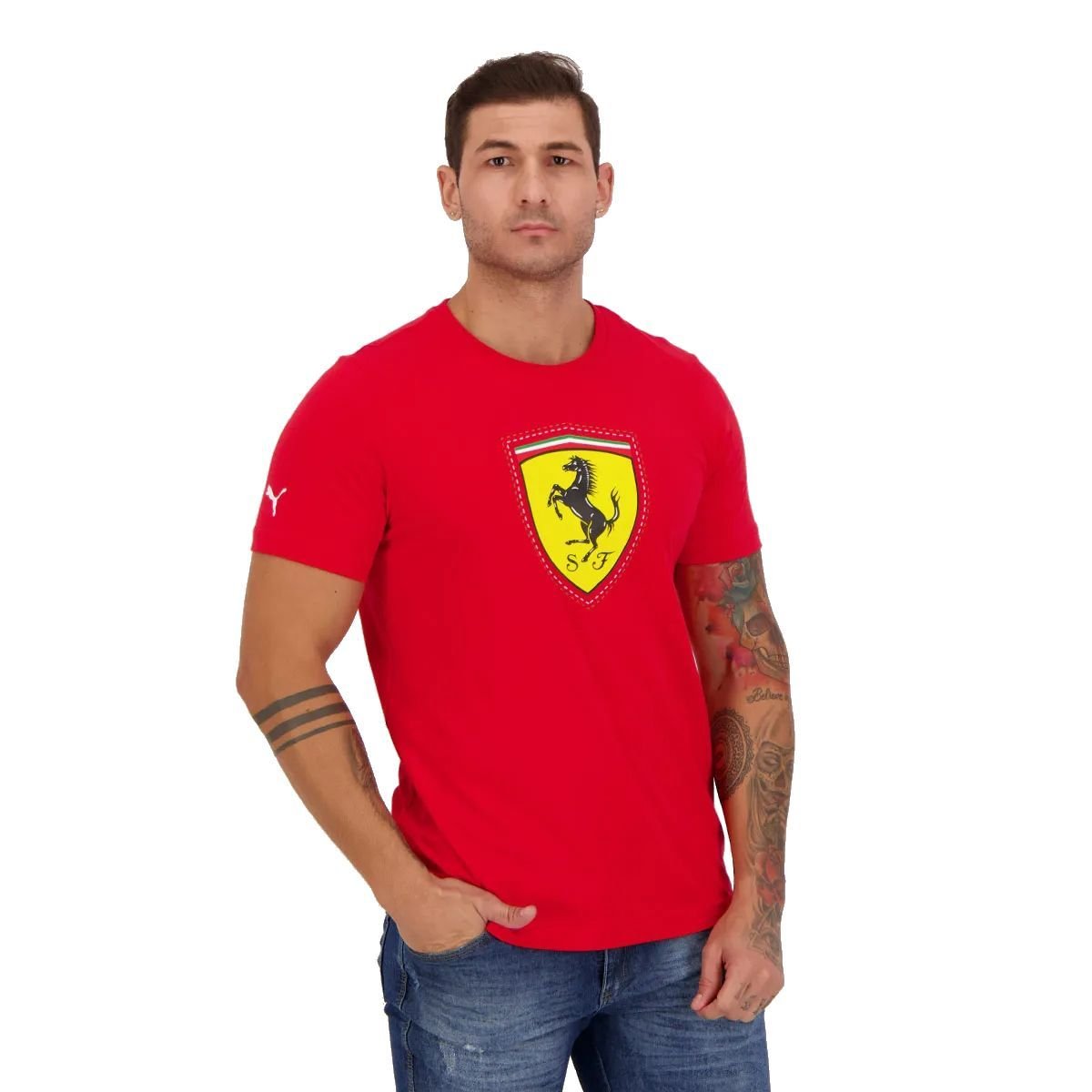 Camiseta Puma Ferrari Race Colored Masculina 533753-02