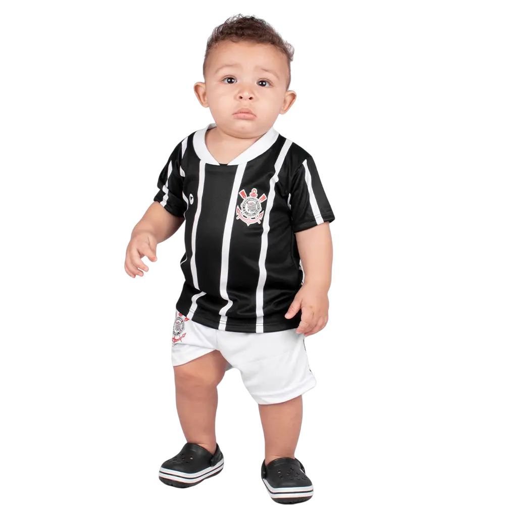 Conjunto Inf Torcida Baby Corinthians Sublimado 031SS-COR