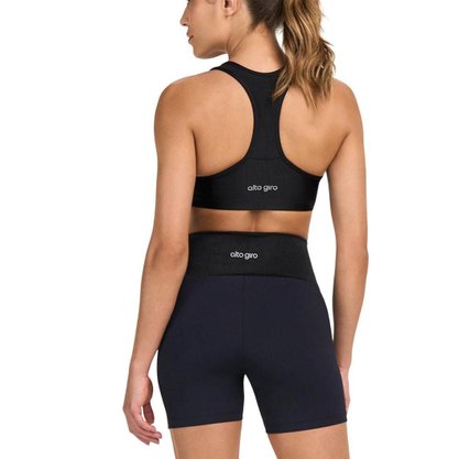 Bermuda Alto Giro Recortes Shine Feminina 2511105-C0049