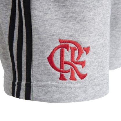 Bermuda Moletom Flamengo Adidas 3S Masculina GK7893
