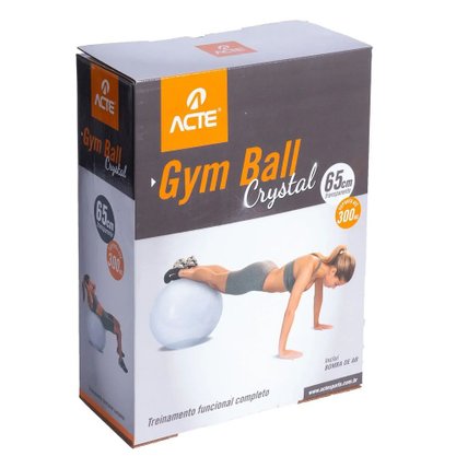 Bola de Pilates Acte Sports 65cm c/ Bomba de Ar Unissex T9-T