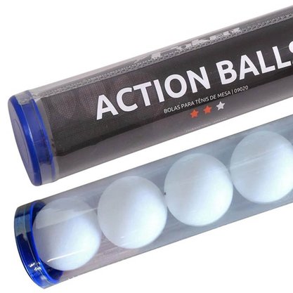 Bola Poker Tênis de Mesa Action 6 Bolas Unissex 09020-01