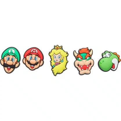 Broche Crocs Super Mario 5 Pcs Unissex 10007701-9999