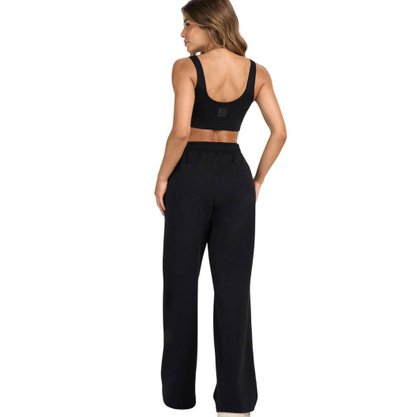 Calça Alto Giro Moletom Feminina 2511406-C0049
