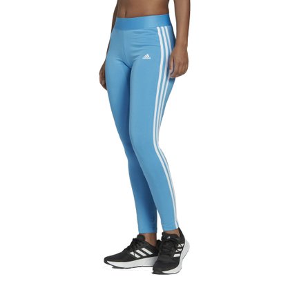Calça Legging Adidas Essentials 3 Listras Feminina HK9680