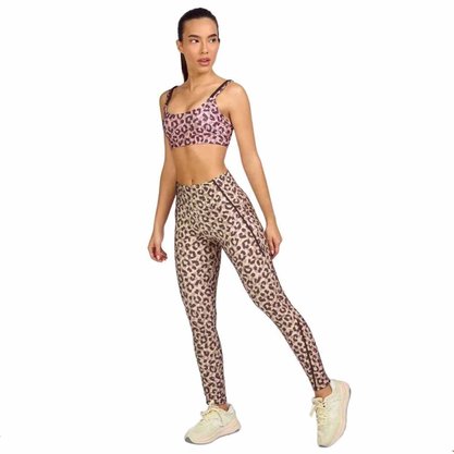 Calça Legging Alto Giro Estampada Galoes Fem 2332306-C3136