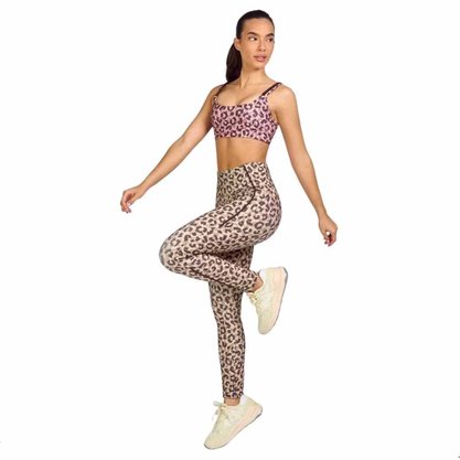 Calça Legging Alto Giro Estampada Galoes Fem 2332306-C3136