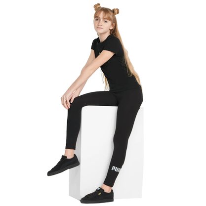 Calça Legging Infantil Puma Essentials Logo 846960-01