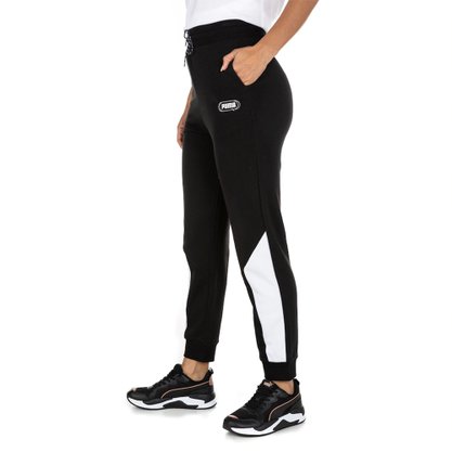 Calça Moletom Puma Rebel High Waist Feminina 585825-01