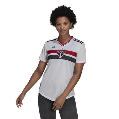 Camisa Adidas São Paulo I 22/23 Feminina HA8418
