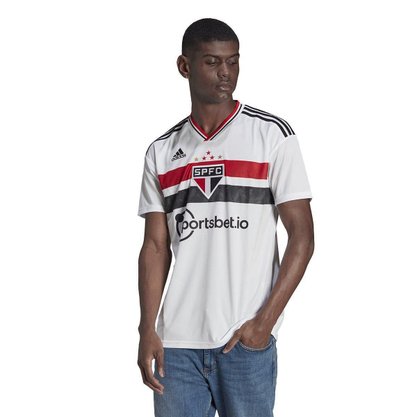 Camisa Adidas São Paulo I 22/23 Torcedor Masculina HA8417