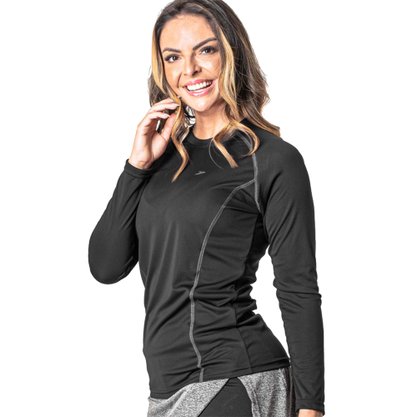 Camiseta Poker Fator de proteção UV 50 M/L Feminina 04053-PPR
