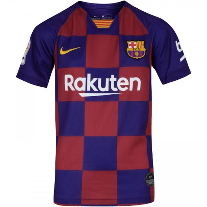 Camisa Nike Barcelona S/N Torcedor Infantil 19/20 AJ5801-457
