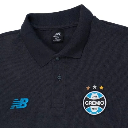 Camisa New Balance Polo Grêmio Viagem 2026 Masc MT831887-GCG