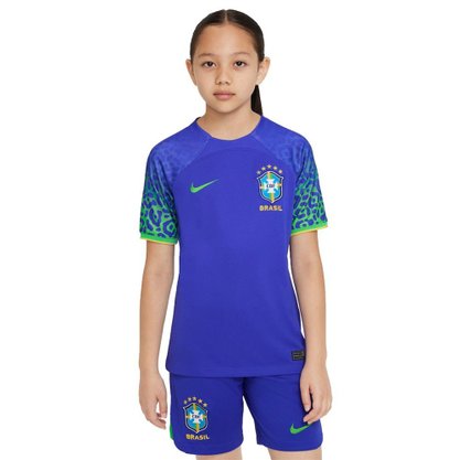 Camisa Nike Brasil II 22/23 Torcedor Pro Infantil DN1203-433