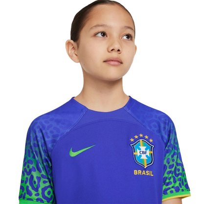 Camisa Infantil Nike Brasil II 22/23 Torcedor Pro DN1203-433