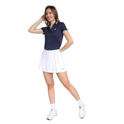 Camisa Polo Fila V Neck Stripes Feminina F12TN007-140