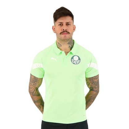 Camisa Puma Polo Treino Palmeiras 23/24 Masculina 773485-01