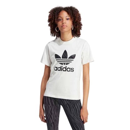 Camiseta Adidas Animal Trefoil Feminina IJ7781