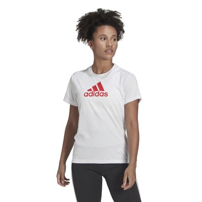 Camiseta Adidas D2M Logo Feminina HE6725