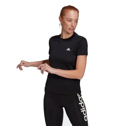 Camiseta Adidas Essentials 3 Listras Feminina GL3788