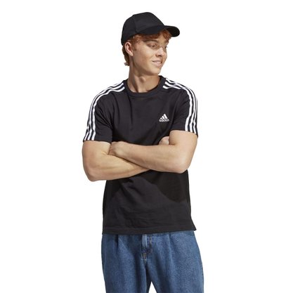 Camiseta Adidas Essentials 3 Listras Masculina IC9334