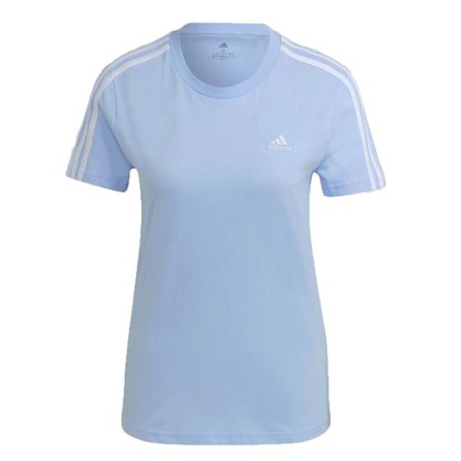 Camiseta Adidas Essentials Slim 3 - Stripes Feminina ID0008