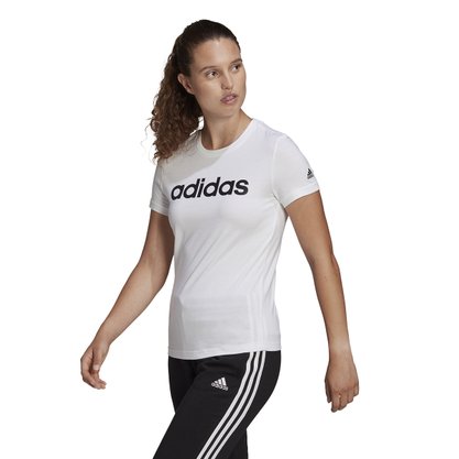 Camiseta Adidas Essentials Slim Logo Feminina GL0768
