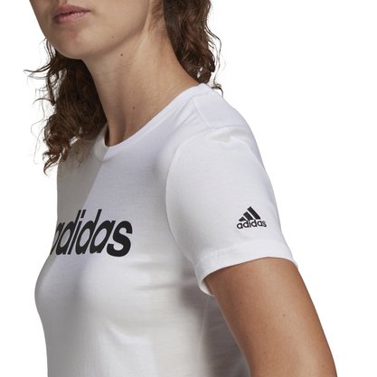Camiseta Adidas Essentials Slim Logo Feminina GL0768
