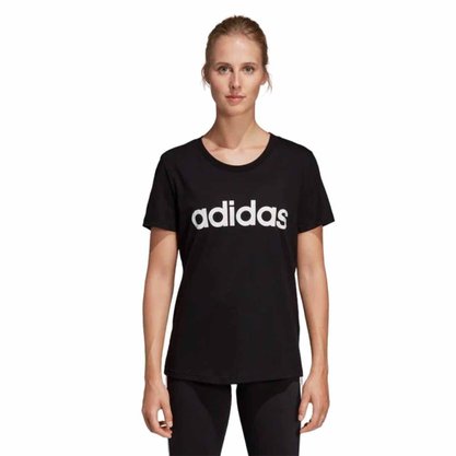Camiseta Adidas Estampa Logo Slim Feminina DP2361