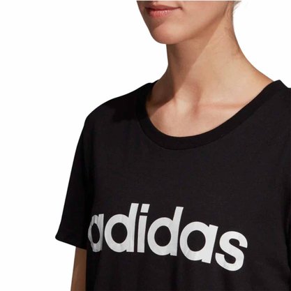 Camiseta Adidas Estampa Logo Slim Feminina DP2361