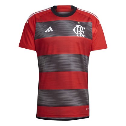 Camiseta Adidas Flamengo I 23/24 Torcedor Masculina HS5184