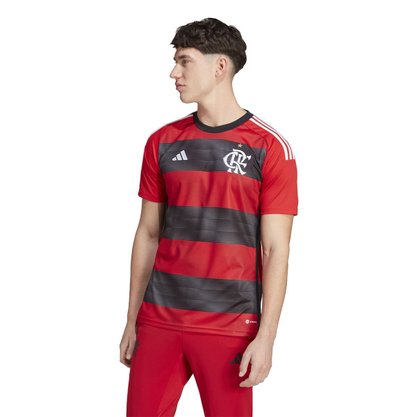 Camiseta Adidas Flamengo I 23/24 Torcedor Masculina HS5184