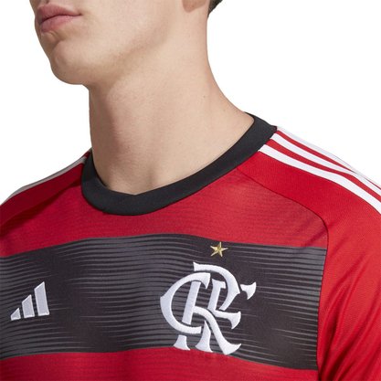 Camiseta Adidas Flamengo I 23/24 Torcedor Masculina HS5184