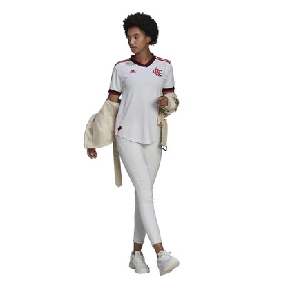 Camiseta Adidas Flamengo II 22/23 Torcedor Feminina HA8337