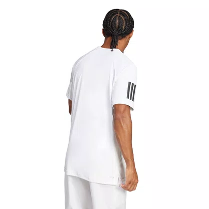 Camiseta Adidas M/C Club 3 Listras Masculina JE0413