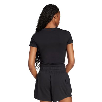 Camiseta Adidas M/C Cropped 3 Stripes Feminina JC8325