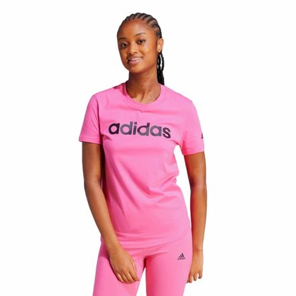 Camiseta Adidas M/C Essentials Slim Logo Feminina IS2102